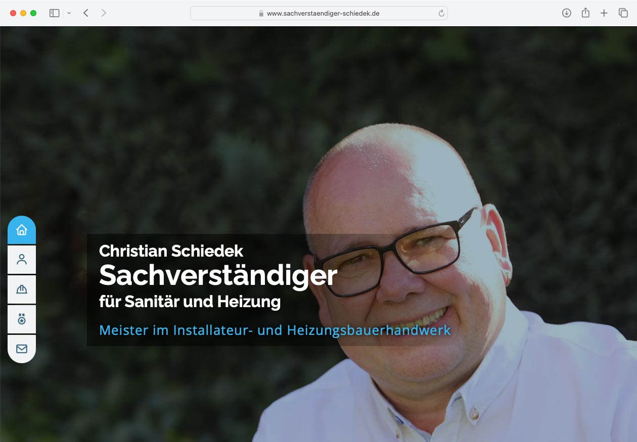 Christian Schiedek Handwerker-Website